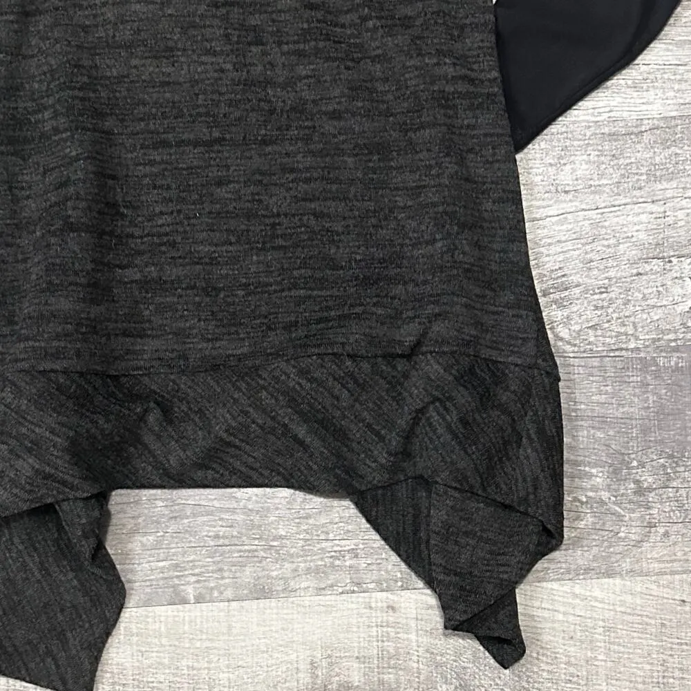 LOGO Lori Goldstein Zip Front Asymmetrical Knit Cardigan Womens XS / S Lagenlook - Image 5