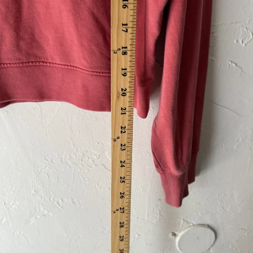 Rivet & Thread Sweatshirt Womens Small Crewneck Pullover Modal Blend Made in USA Red - Image 2