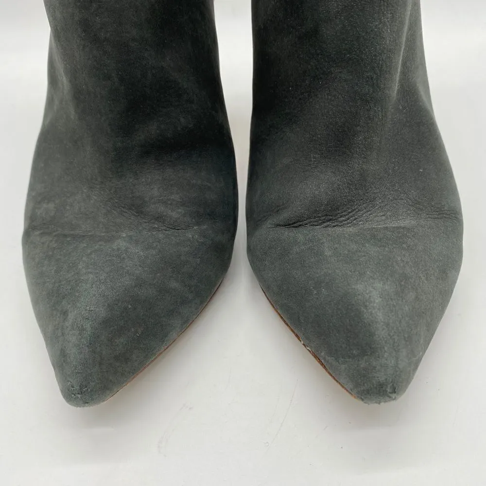 Matt Bernson two tone Suede heeled boots A6 Black Size 8 - Image 4