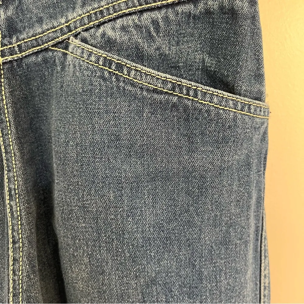 Vintage 90s PS GITANO Dark Blue Denim High Rise Tapered Jeans Size 8/9 Long - Image 13