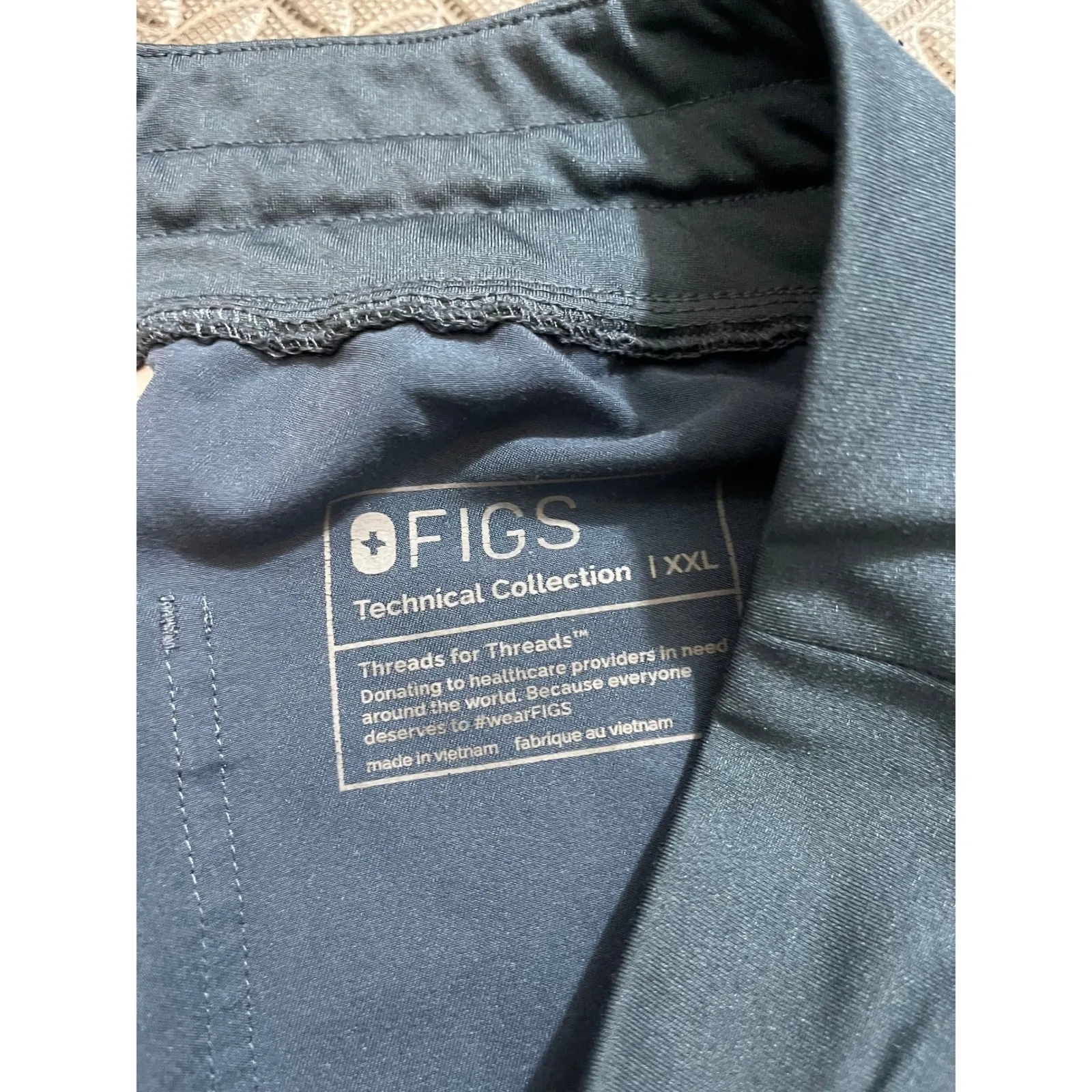 FIGS Slate Blue High Waisted Yola Skinny Scrub Pant Women's XXLW22SW2013 - Image 3