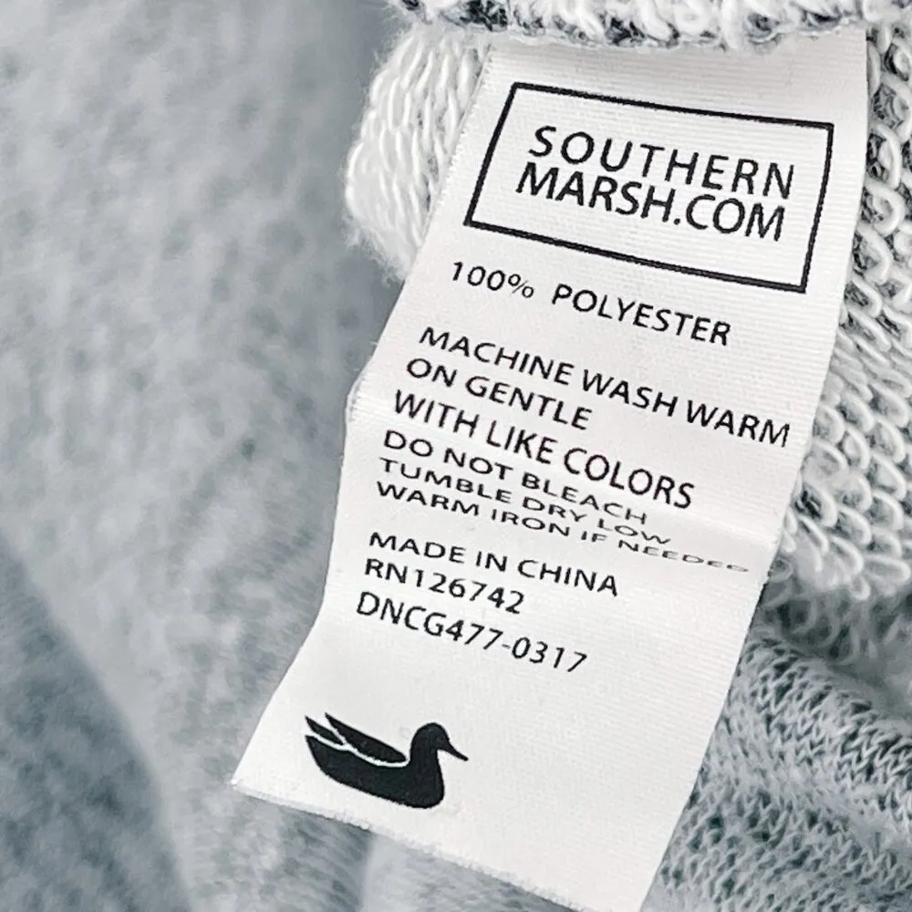 Southern Marsh Asheville Terry Sweater Sweatshirt Pullover Top Grey Small - Image 6