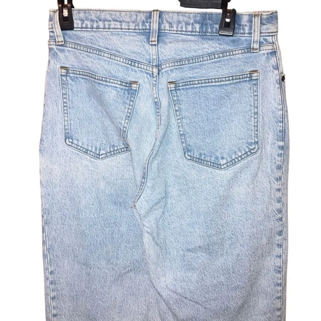 Abercrombie & Fitch The 90’s Straight ultra High Rise light wash 29/8L #760 - Image 4