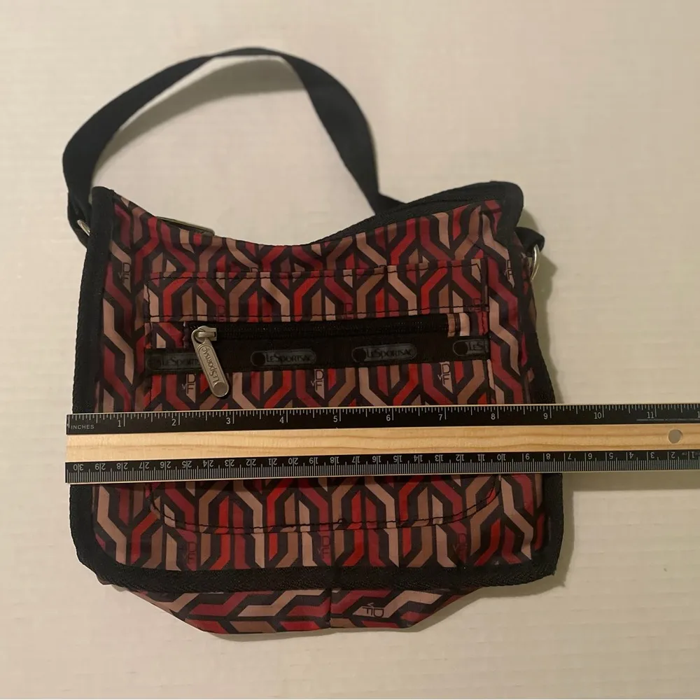 Diane Von Furstenberg X Lesportsac Medium Crossbody Geometric Nylon VINTAGE - Image 7