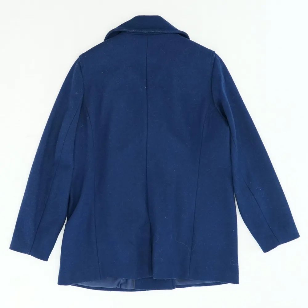 Blue Midi Pea Coat Size 16 - Image 2