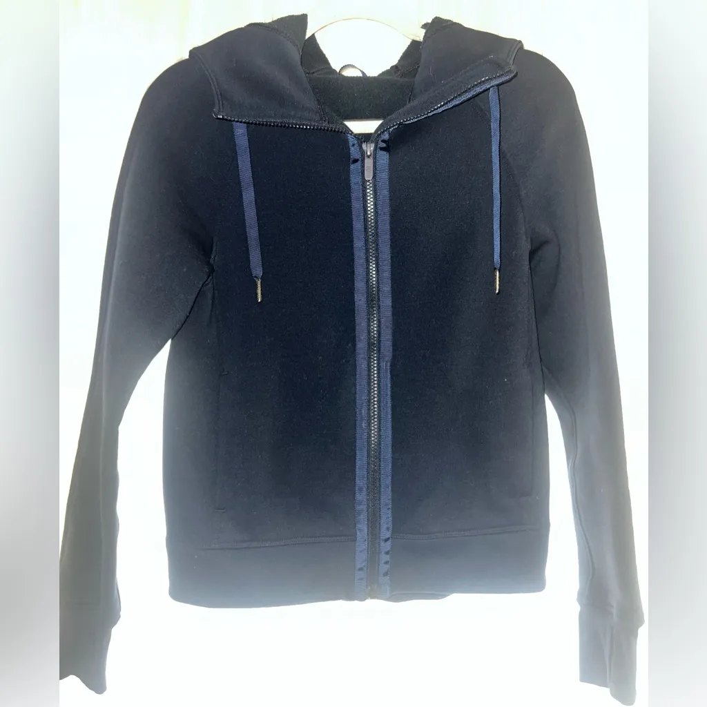 Lululemon back to it full zip hooded blue/inkwell  jacket size 2 - Image 2