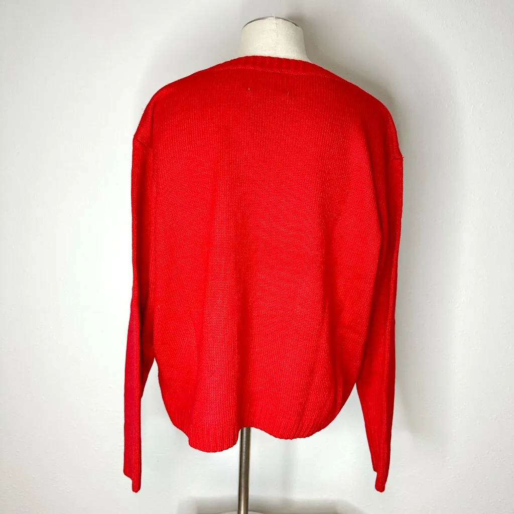 Panache Apparel Après Knit Sweater Red Size XL - Image 3