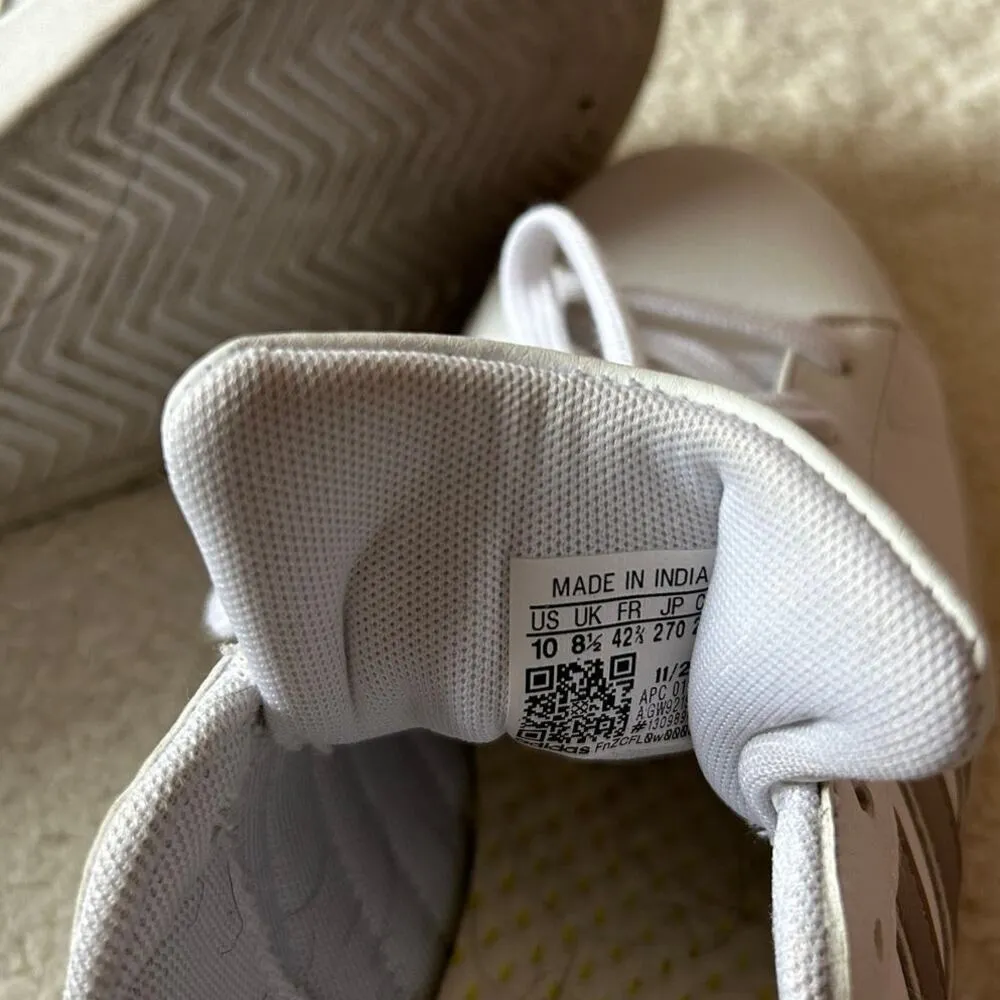 Adidas Grand Court White Platinum Shoes Size 10 - Image 4