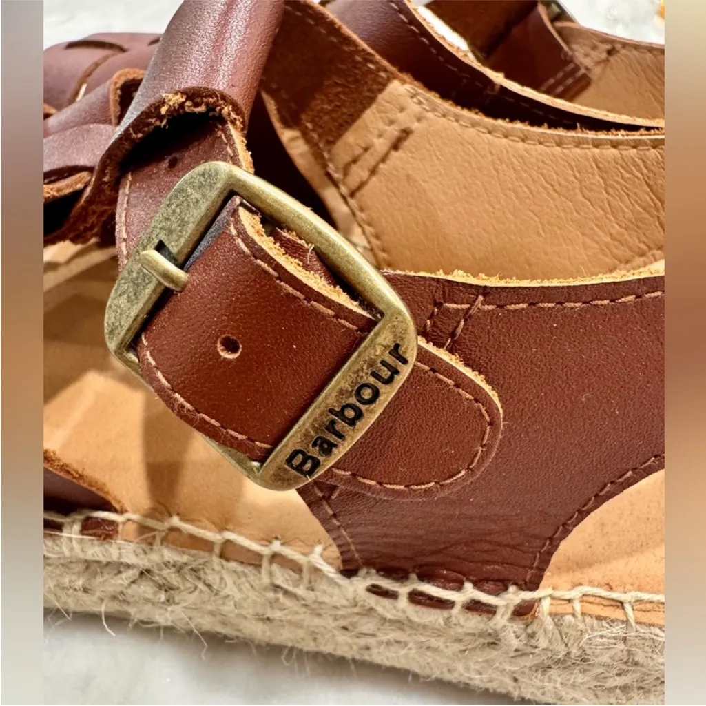 $170 NEW Free People X Barbour Paloma Espadrille Platform Fisherman Sandal 7.5 - Image 11