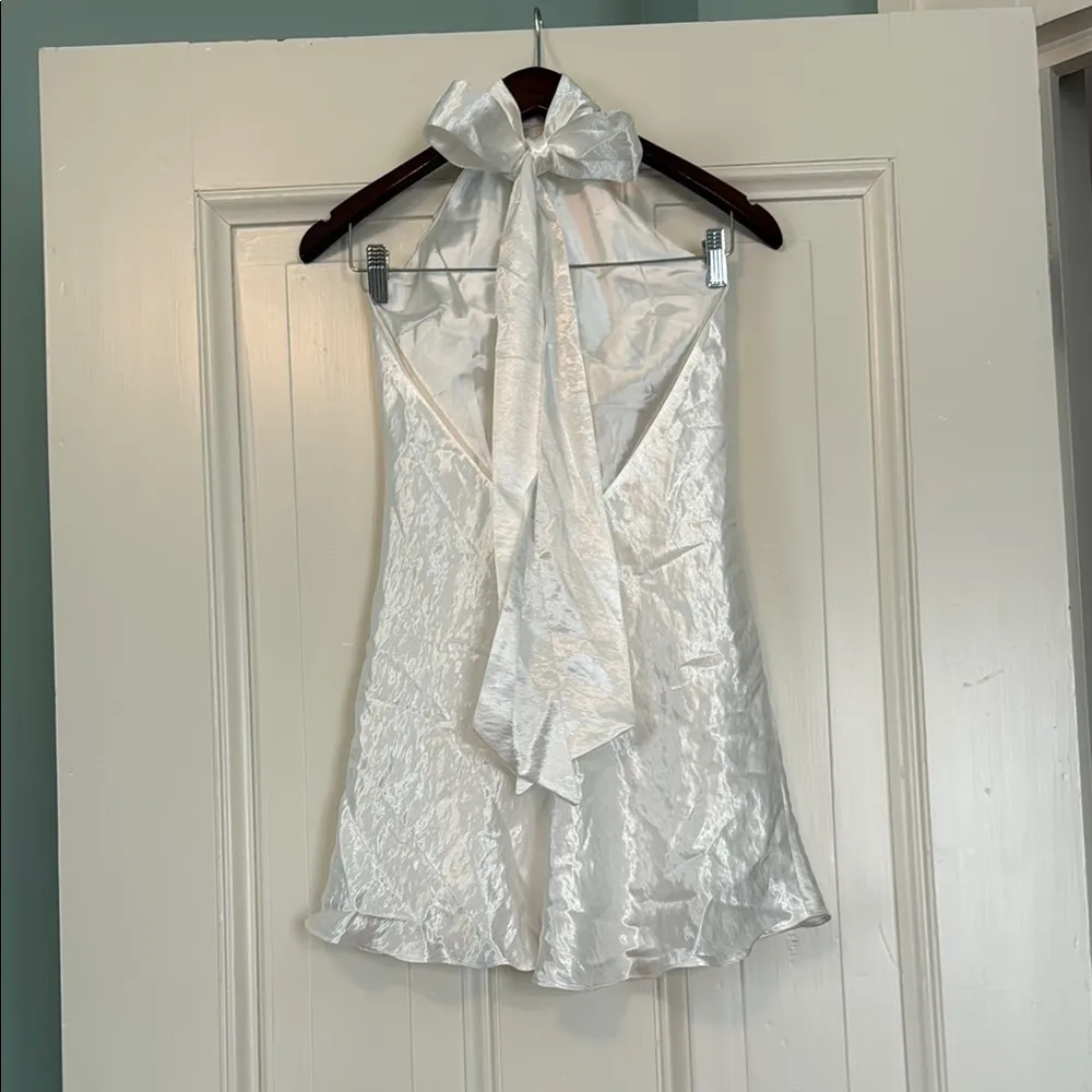 Meshki  White Backless Dress - Image 3