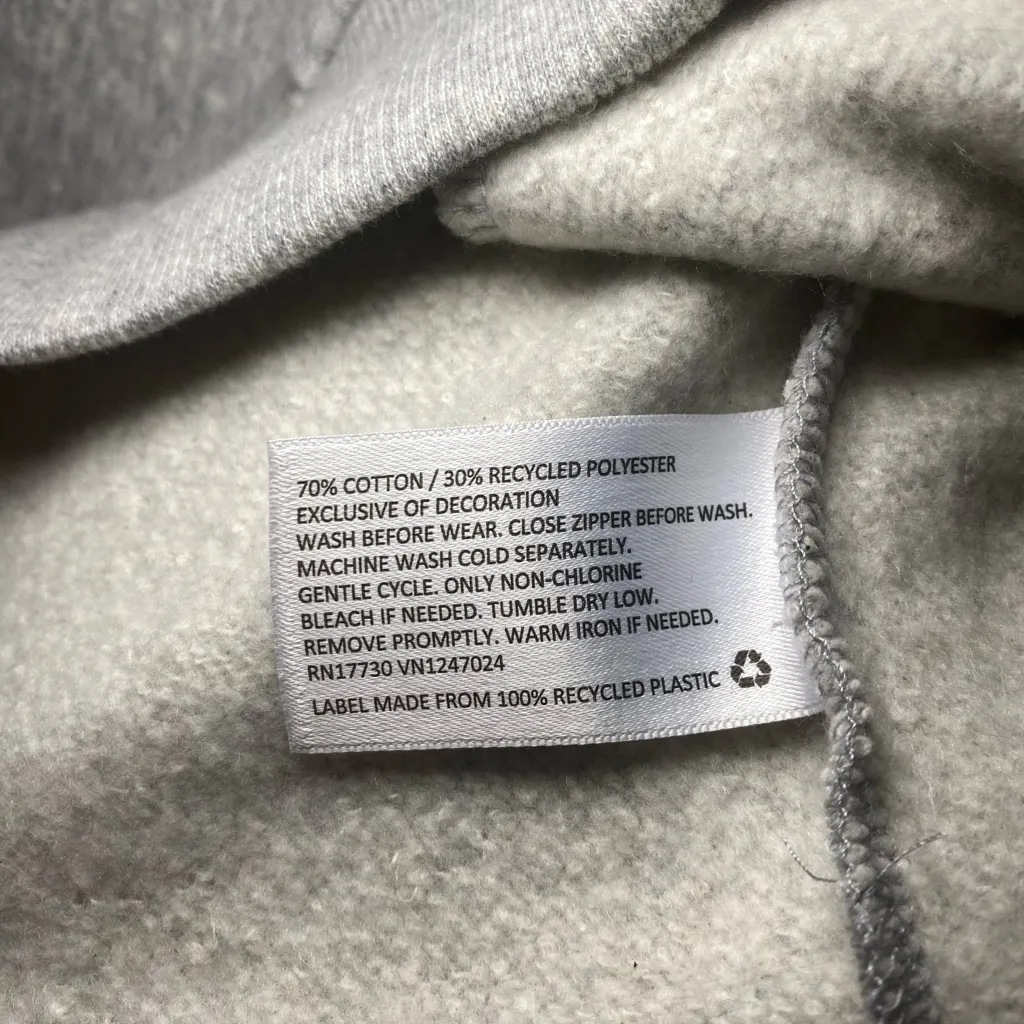 Lego Women's Gray and Blue Bomber Jacket Size M - Image 7