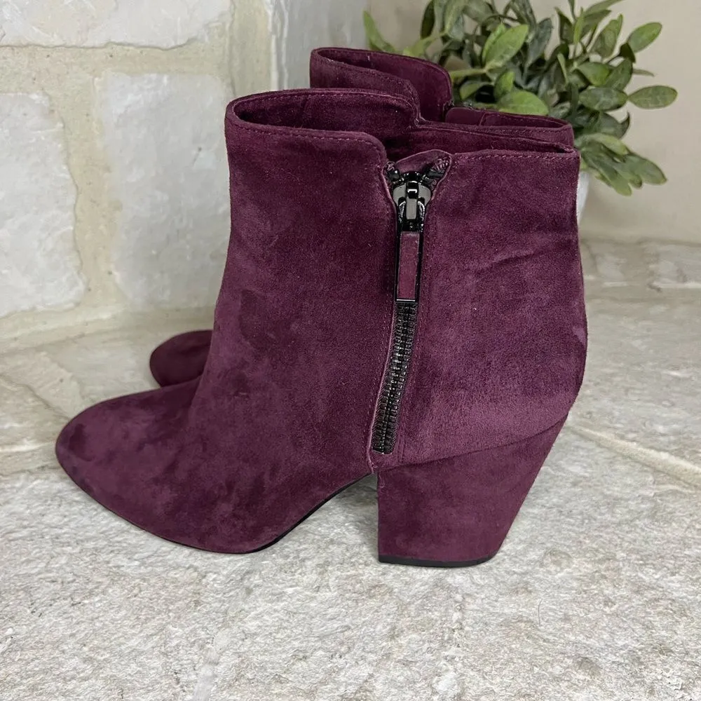 1.State burgundy suede side zip booties sz 7.5 - Image 8