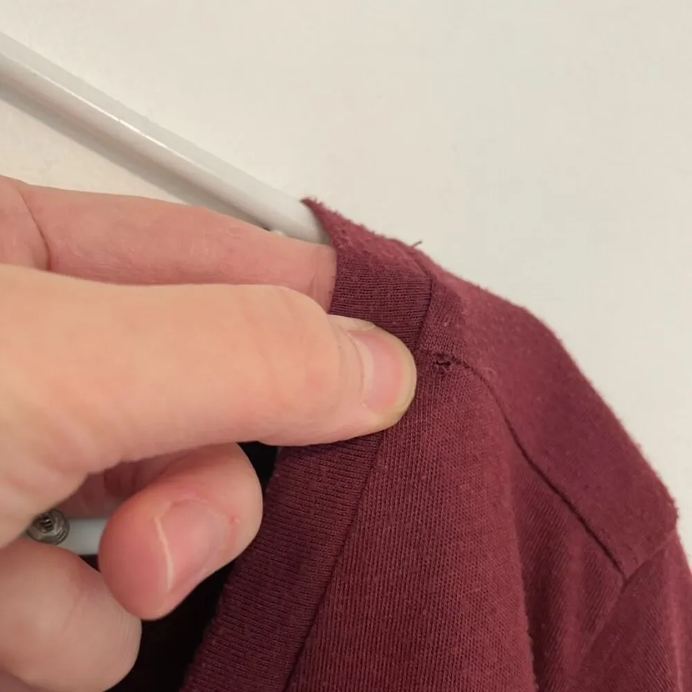 TORRID 2 Plus Size Girlfriend Signature Jersey V-Neck Tee Burgundy Maroon TShirt - Image 8