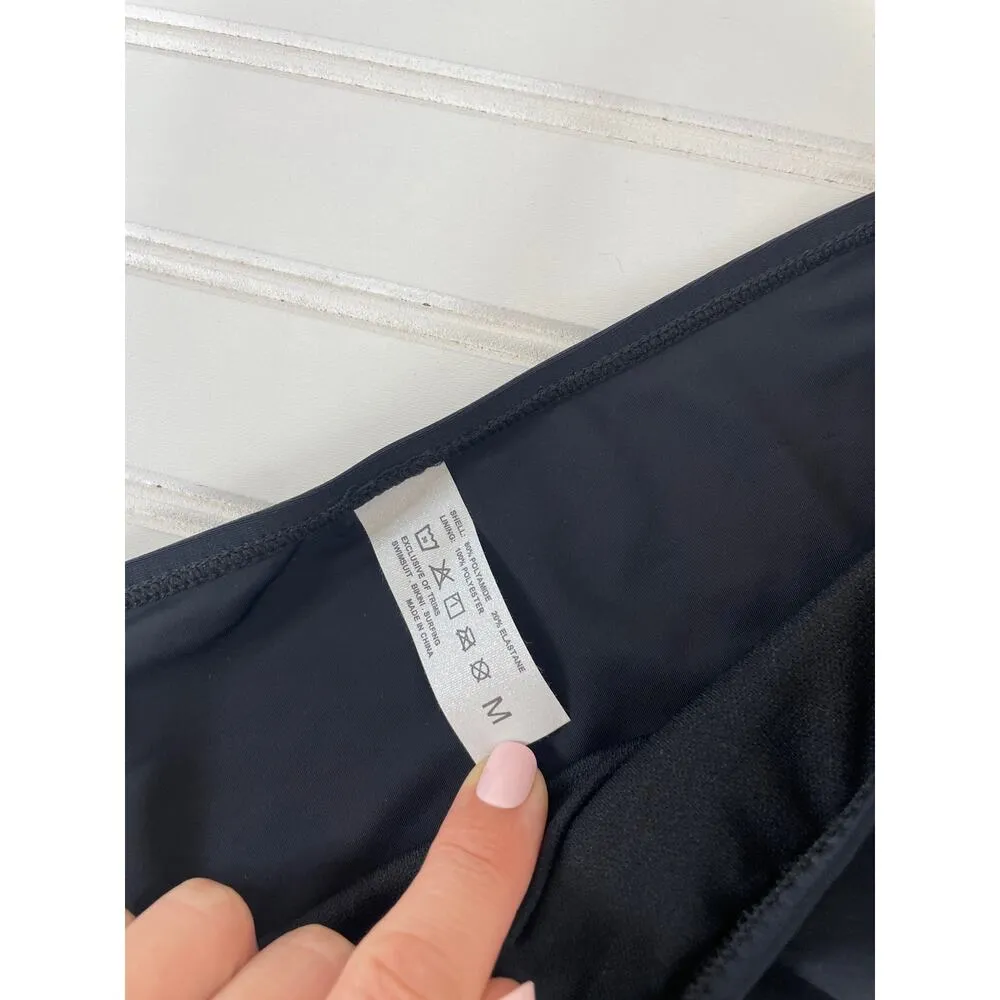 Nicole Miller Animal Print Tiered Padded Tankini & Black Bikini Bottom Size M - Image 8