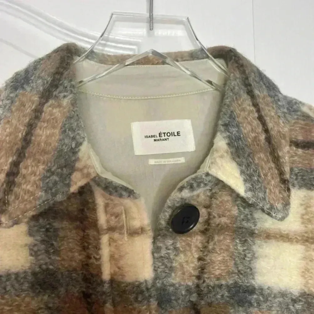 Isabel Marant Étoile Gastoni‎ Checked Wool-blend Jacket Size 36 FR Small - Image 7