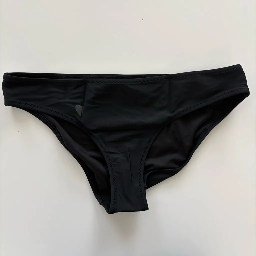 NWT J. Crew Hipster Full-coverage Bikini Bottom Swim Black - Image 2