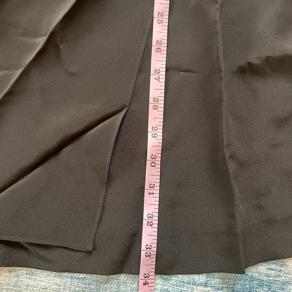 NWT! Club Monaco Black Silk Side Drape Mini Dress Size 6 - Image 10