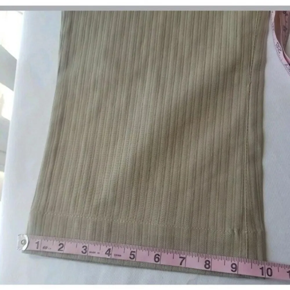 Joie Pants Womens Faith Cropped Khaki Office Wide Leg Striped NWT $125 - Image 12