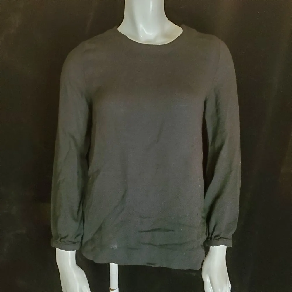Steven Alan Black Long Sleeve Blouse (S) - Image 2