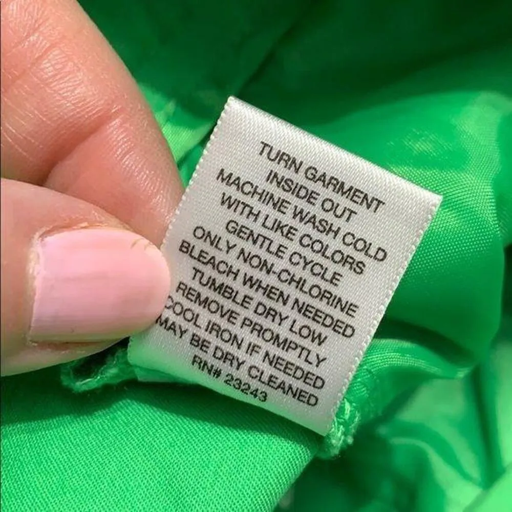 New York and Co Womens Dress Shorts Cuffed Bright Green Summer Lightweight Sz 0 - Image 9