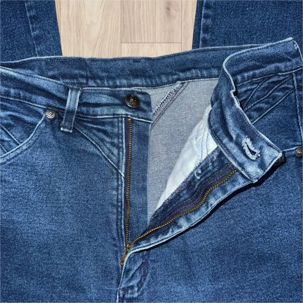 Vintage Roughrider By Circle T Jeans Women’s 30x33 Blue Bareback Rodeo Western Size 30 - Image 5