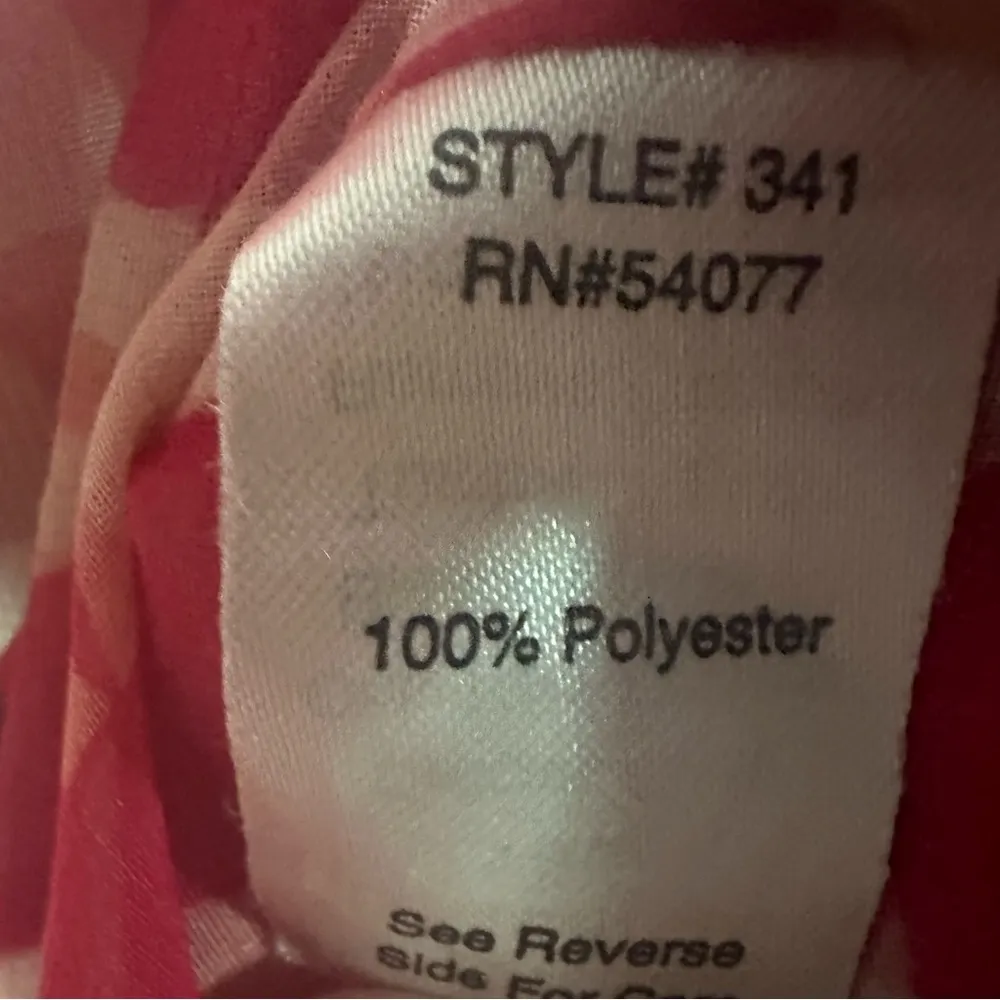 CAbi Houndstooth Ruffle Front Spaghetti Strap Cami Tank Blouse Semi Sheer Large - Image 10