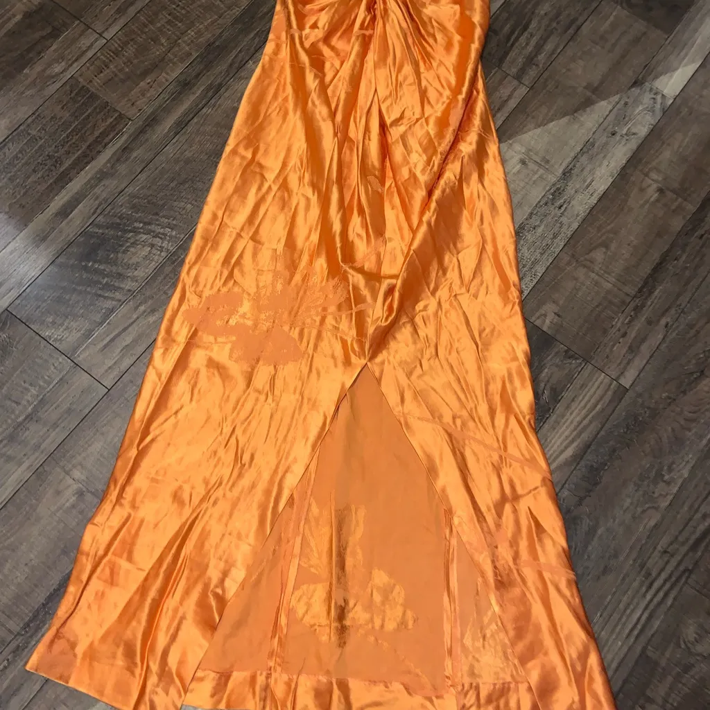 Zara Woman Collection Orange
Jacquard Halter boho Dress NWT party resort 189$ - Image 8