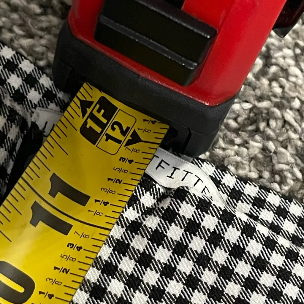 Urban outfitters black white Susie gingham plaid hi rise skinny Zip up pants 6 - Image 14