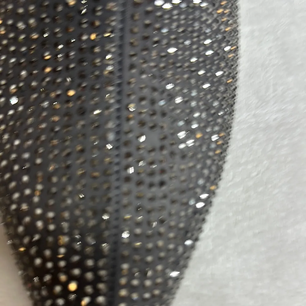 A New Day Silver Gunmetal Grey Ankle Booties with Block Heel and Rhinestones - Image 10