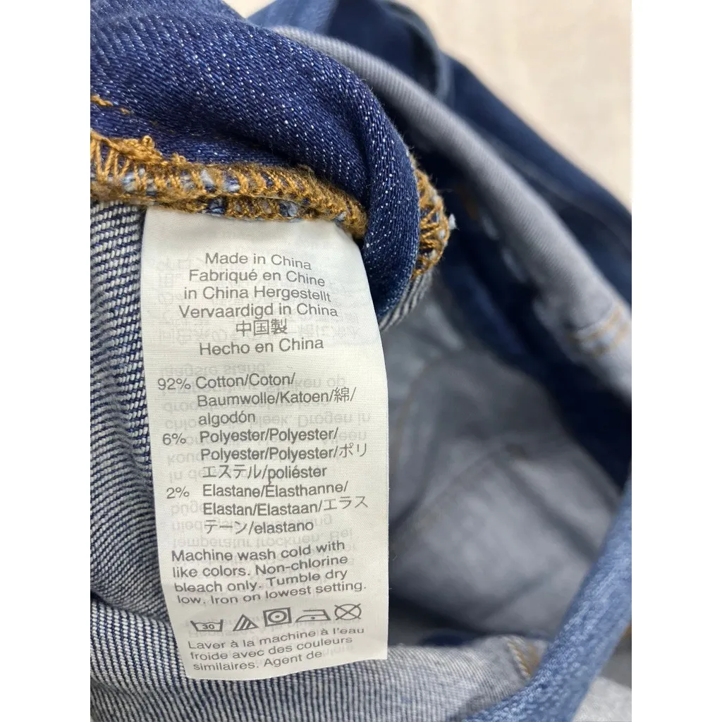 Madewell Denim Overalls Women Size M Straight Leg Medium Wash Cotton Blend - Image 4