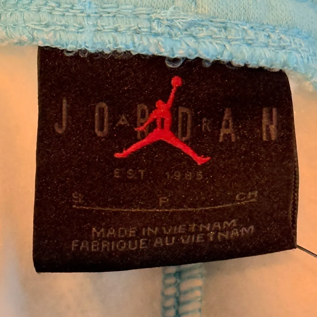 JORDAN Artist Series By Duncan Parker Fleece Shorts Aqua Size S NEW - Image 6