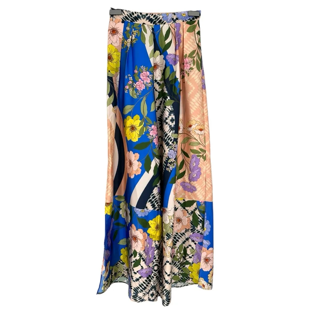Misa Los Angeles Selena Pants in Lucid Dream Satin Wide Leg Floral Print size XS - Image 2