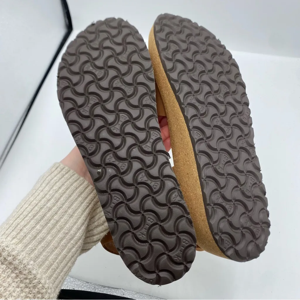 Birkenstock Papillio by Birkenstock Glenda Wedge Sandal - Cognac size 41 10 NEW - Image 2