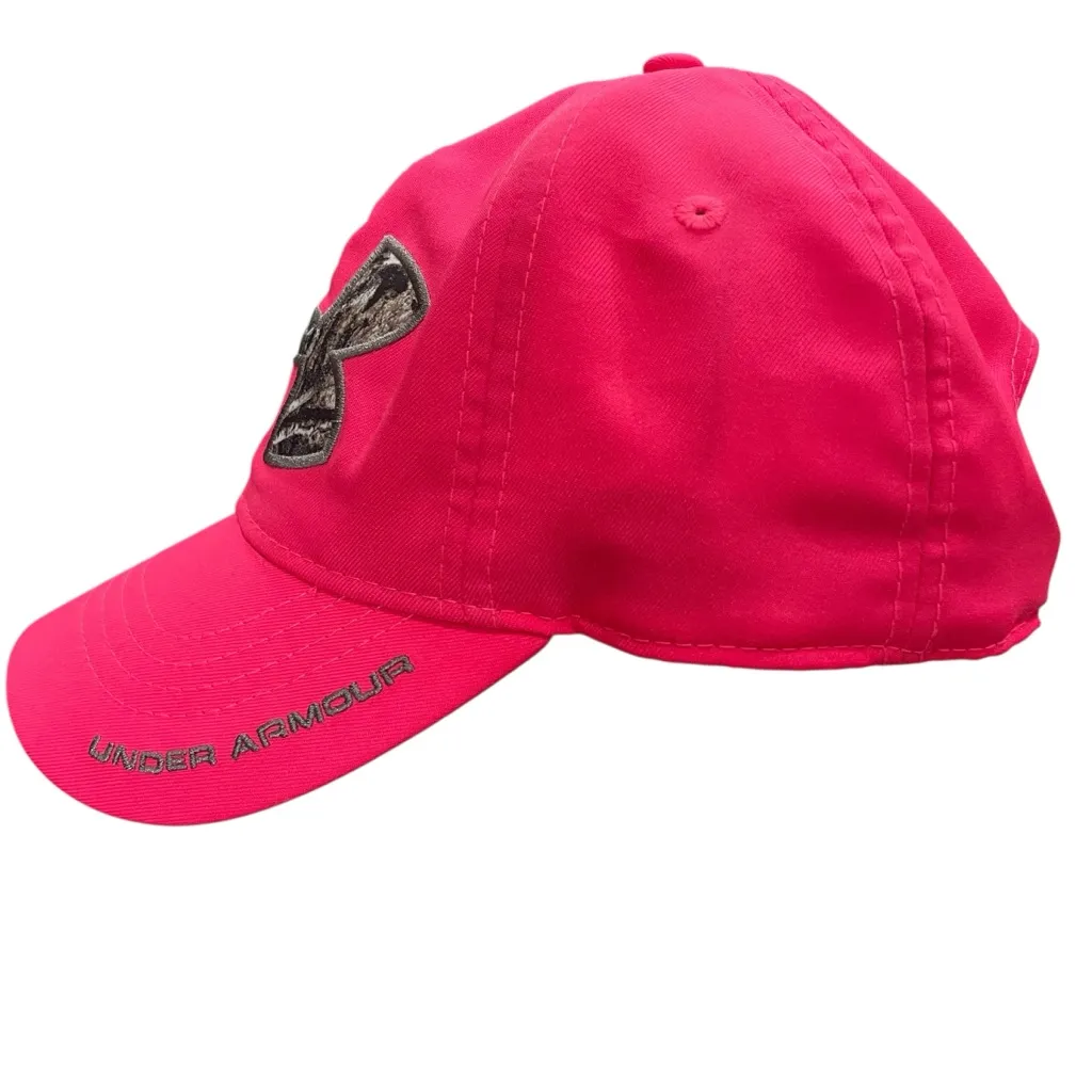 Under Armour Adjustable Baseball Cap Pink Camo Logo Women’s One Size - Image 4