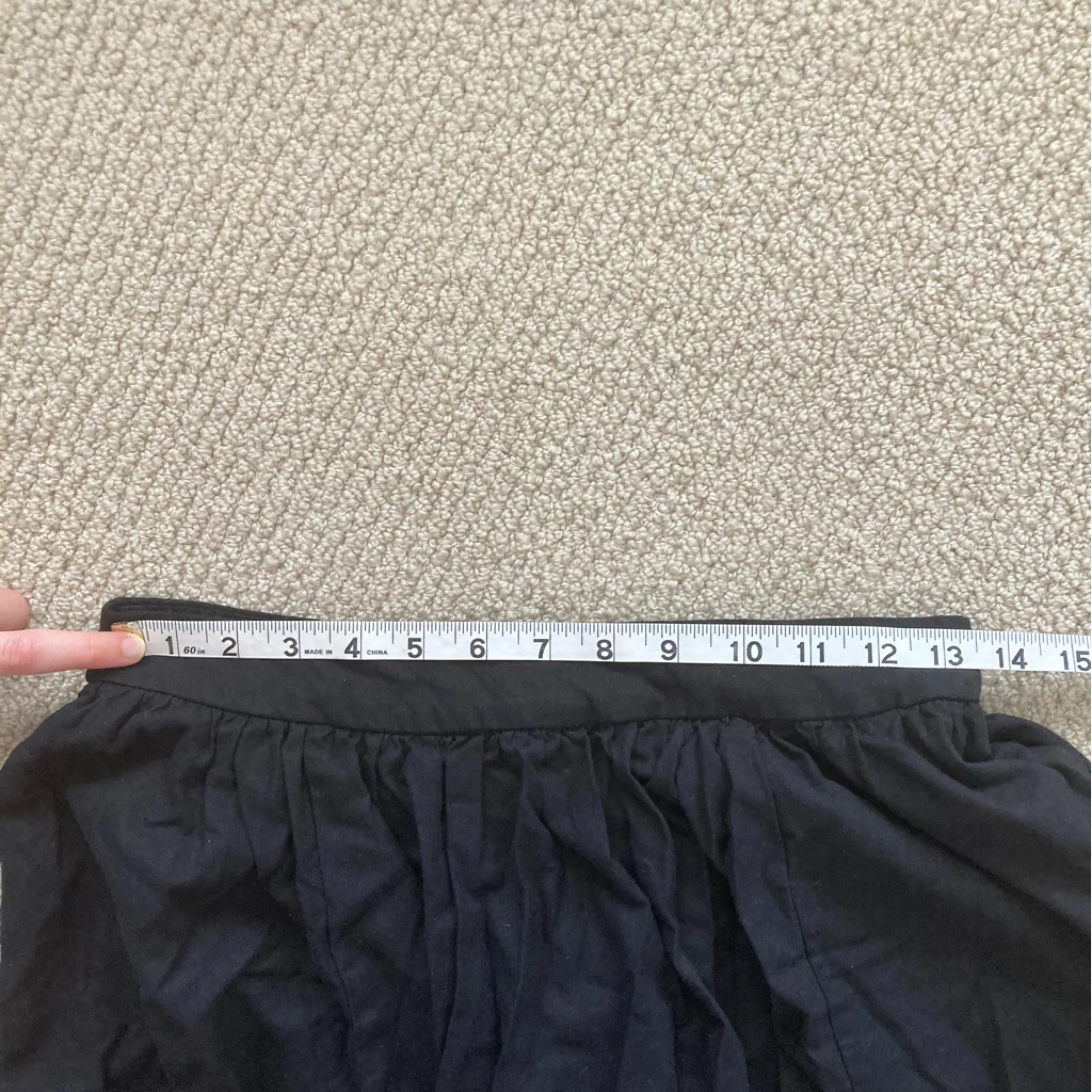 Commense Linen Pleated Maxi Skirt Black Size Small Lined Full A Line Like New - Image 6