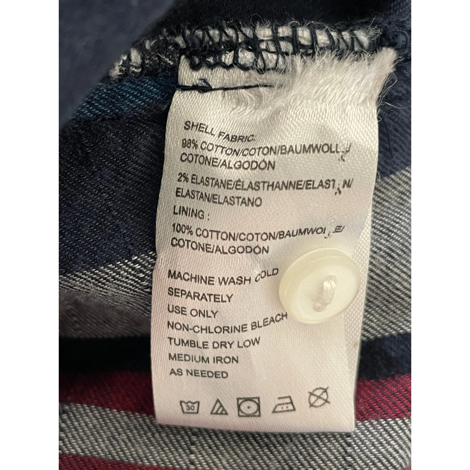 Isabella Sinclair Anthropologie Navy Red Tartan Plaid Midi Dress XS - Image 10