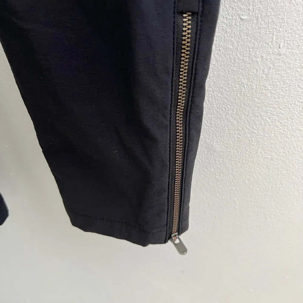 Athleta Hiking Black Wander Skinny Pants Ankle Zip Size 6 Black Womens NWOT - Image 8