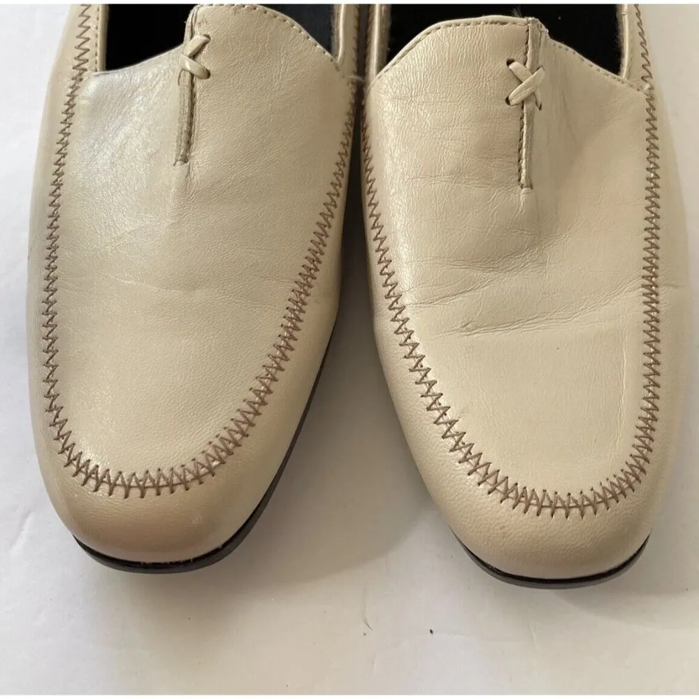 Munro American Lauren Winter White Leather Loafers Shoes Size 12 N HTF - Image 7