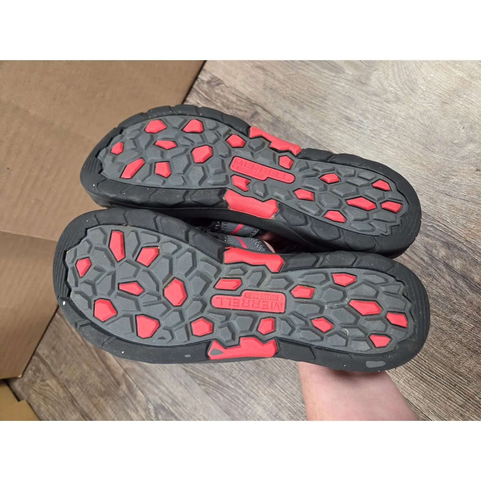 Merrell Hydro Outdoor Adjustable Sandal Women's Red Gray Water Shoes Outdoor 7M - Image 8