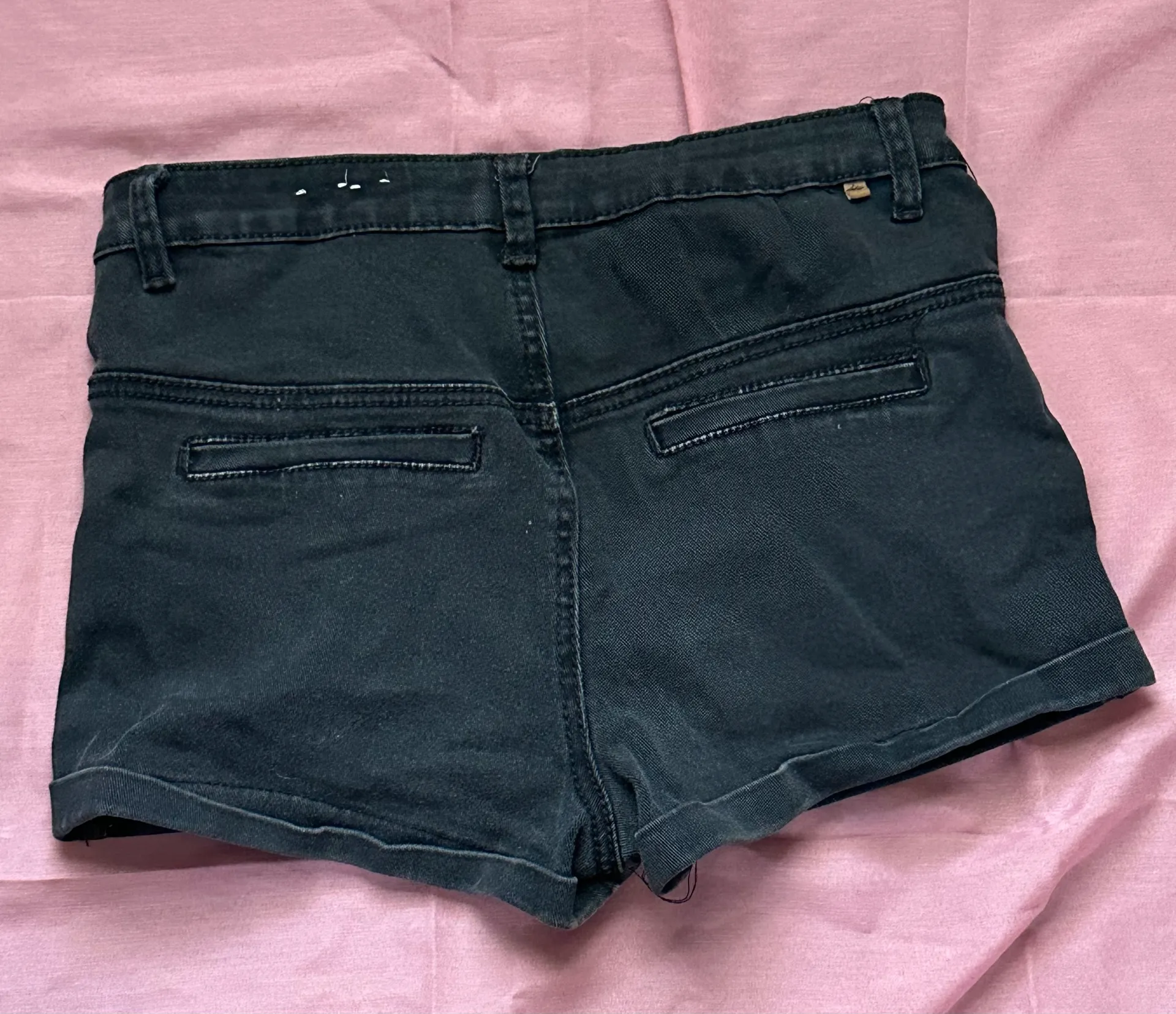Black High Waist Shorts Size 12 - Image 2