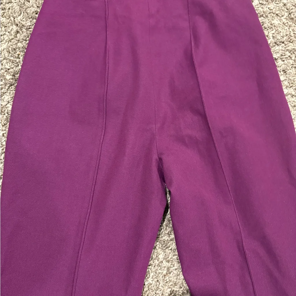 Rena Lange Women's Purple Casual Pants Size 6 - Image 3