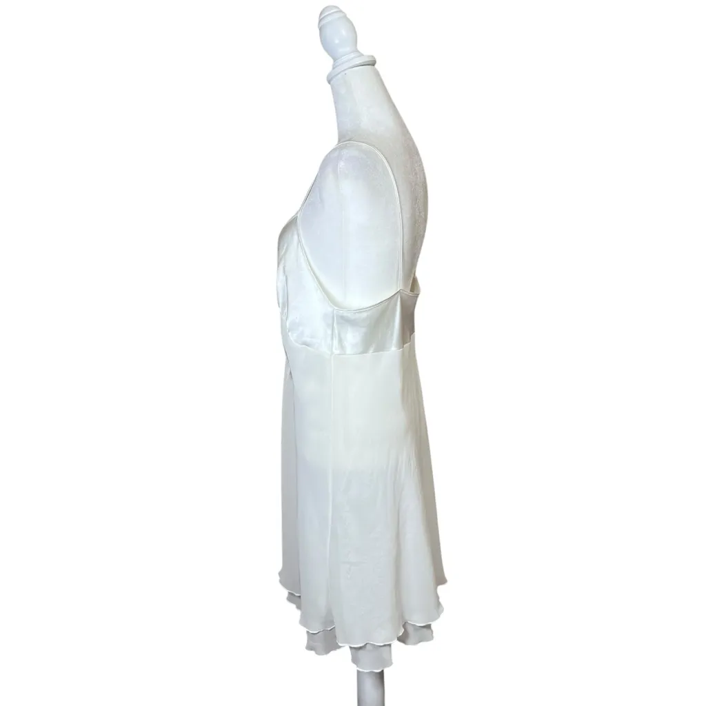 VTG ‘93 Marks & Spencer St. Michael White Nightgown Slip Chemise Sz 12 (38 Bust) Size L - Image 2