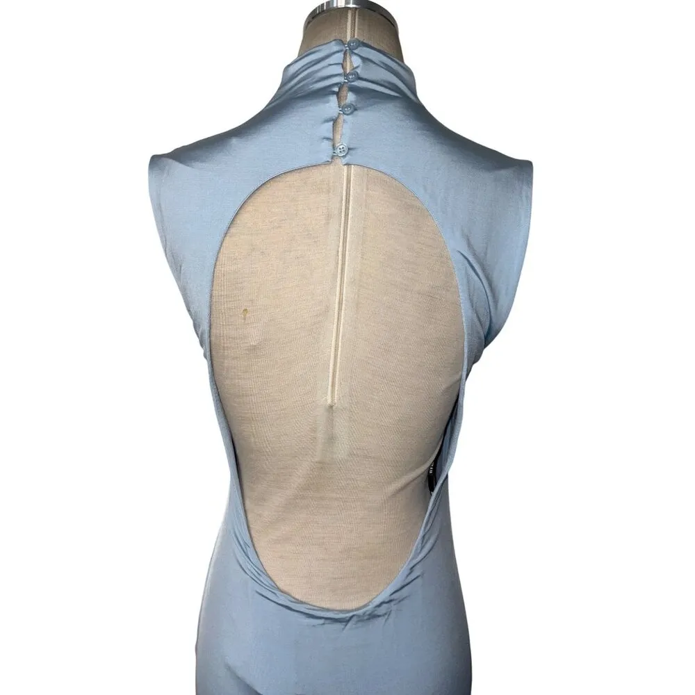 SER.O.YA Olive Gown in Powder Blue Medium New Womens Maxi Long Dress - Image 9