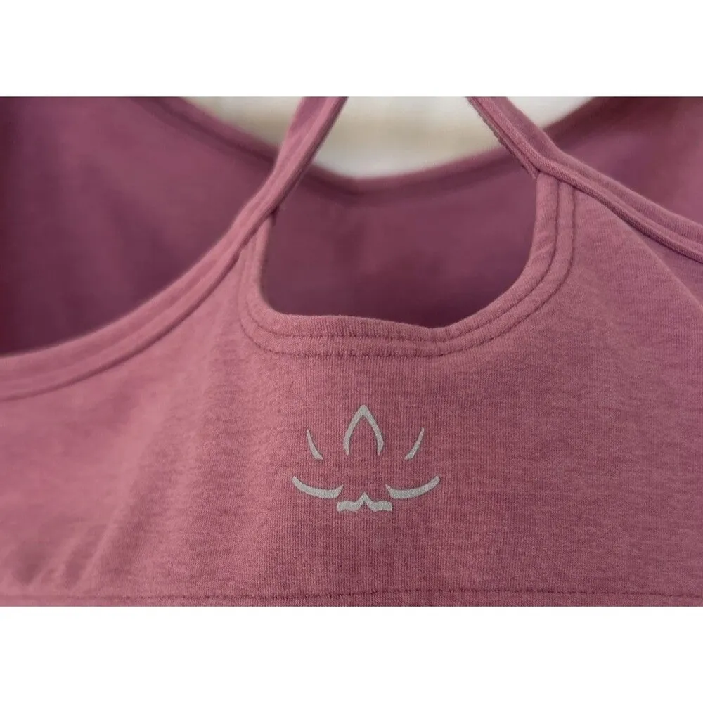 Beyond Yoga Spacedye Slim Racerback Sports Bra Orchid Blossom Heather Women’s XL - Image 7