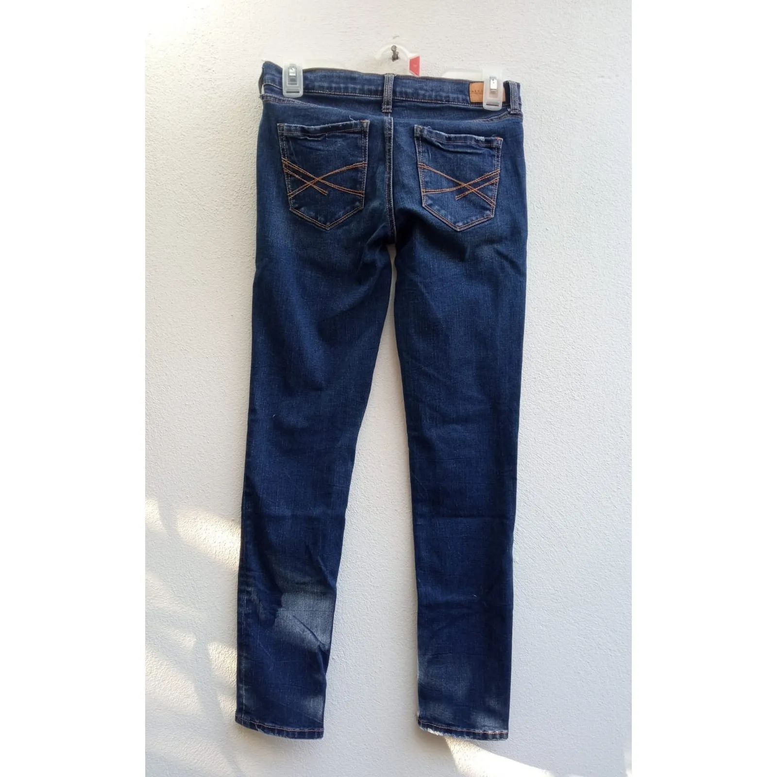 Aeropostale Women's Skinny Jeans Short/Court Dark Wash Denim Size 0 - Image 7