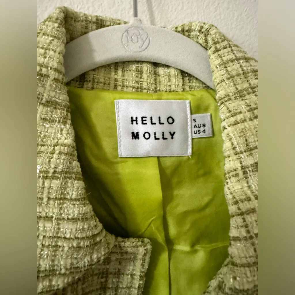 NWOT Hello Molly green tweed set - S - Image 2
