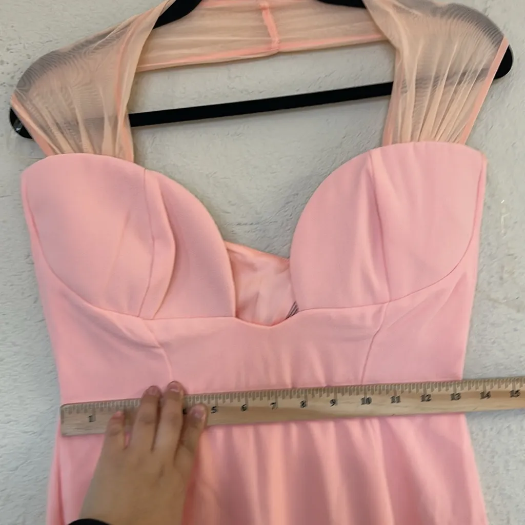 House of CB M D-DD Gianina Sorbet Crepe Halter Maxi‎ Dress NWOT - Image 11