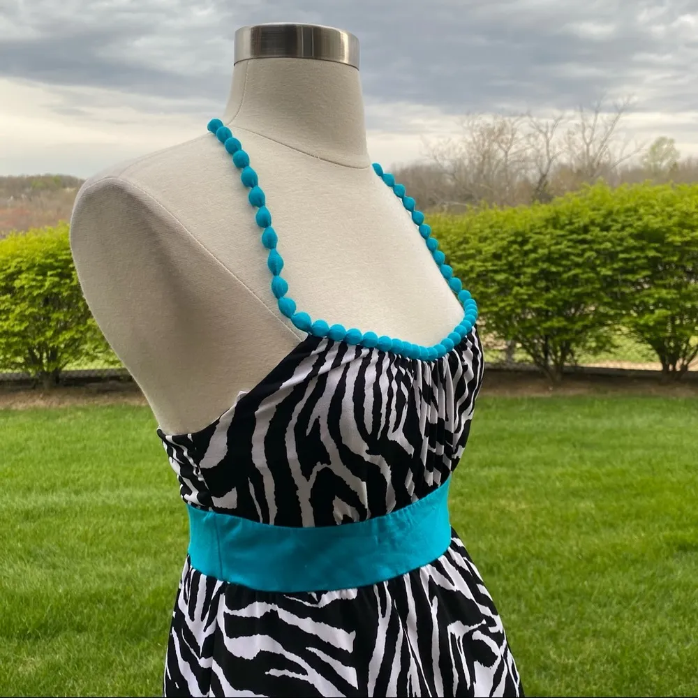 Guess Zebra Halter Mini Dress - Image 9