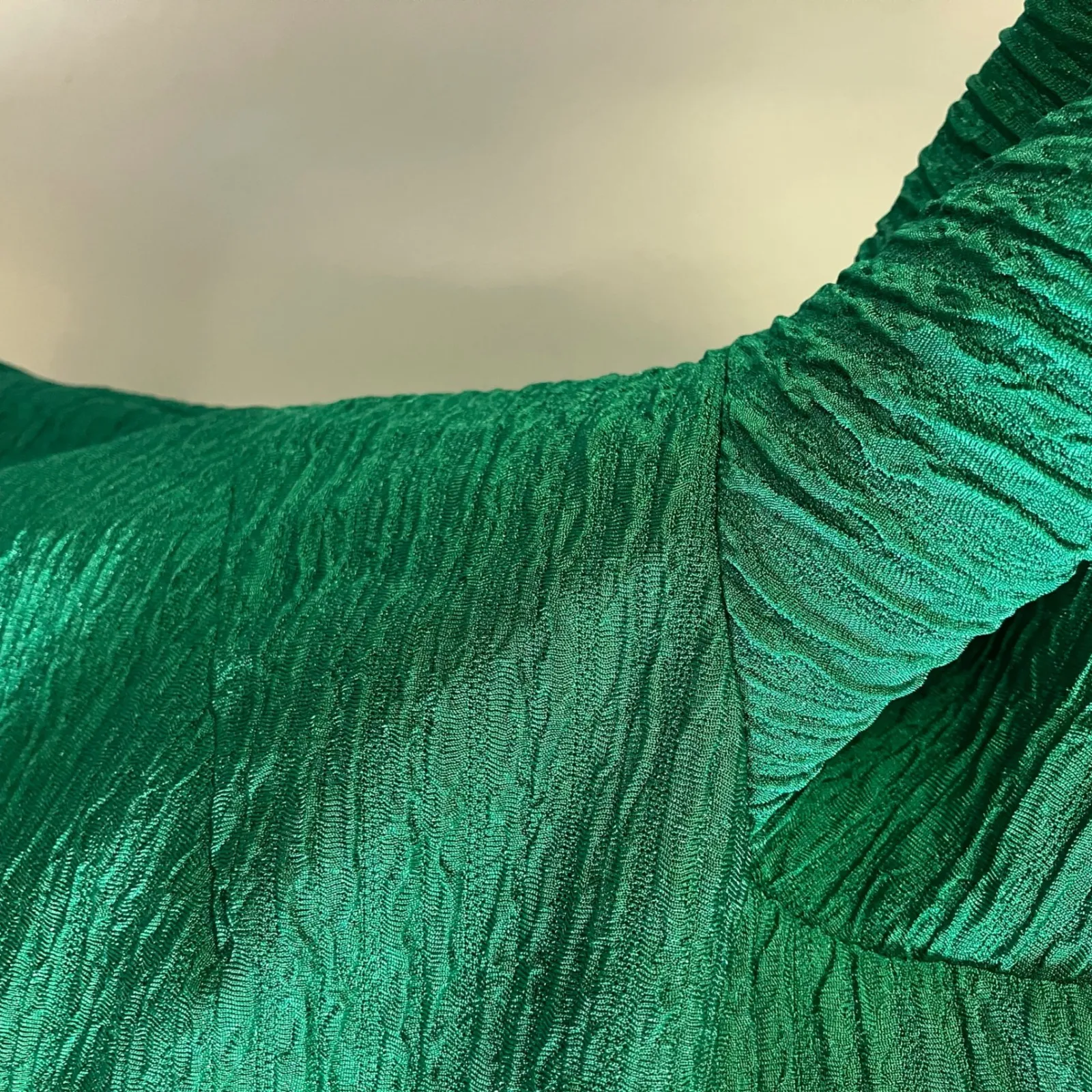 NY Collection Emerald‎ Green Textured Button Front Jacket Size 14 Career New - Image 5