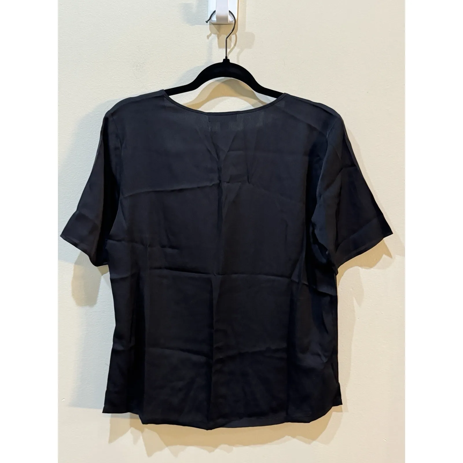 Repeat Cashmere Silk T‎ Shirt Black Size Small Blouse - Image 3